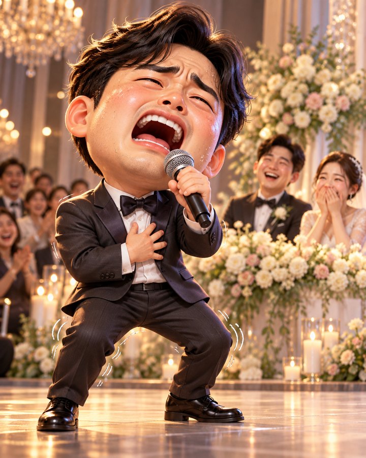 결혼식 축가 3D 캐리커처 예시
