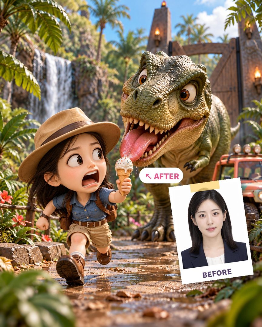 Dino park escape — AI example
